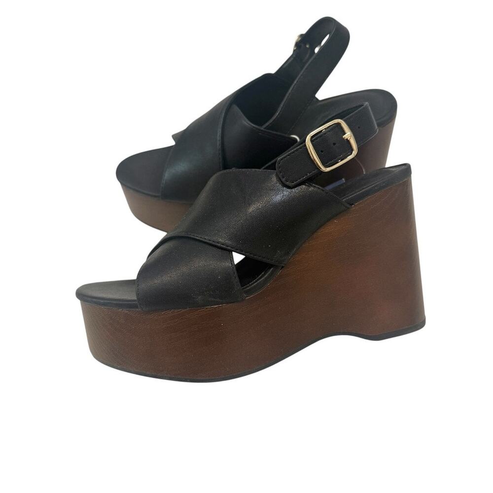 Universal Thread 7 Naomi faux leather slingback platform 3627